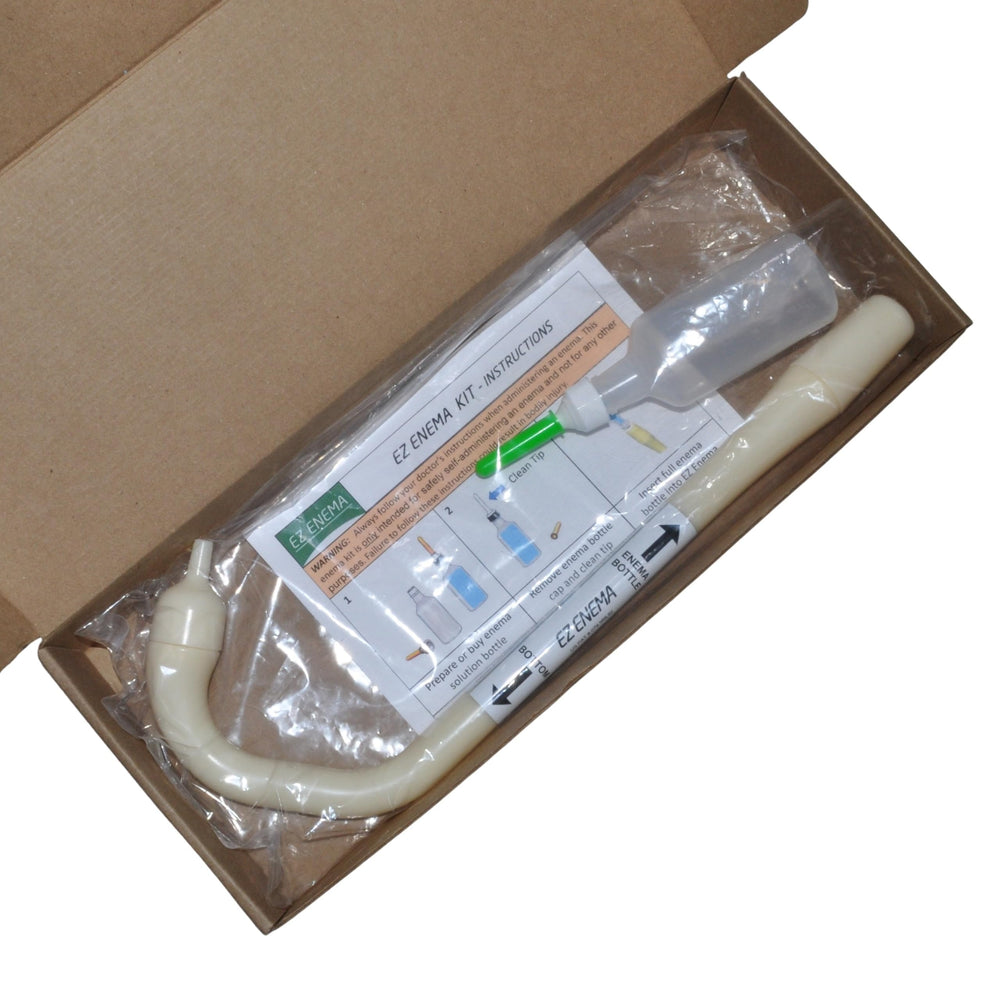EZ Enema Hand Pump aids grip for arthritic users.