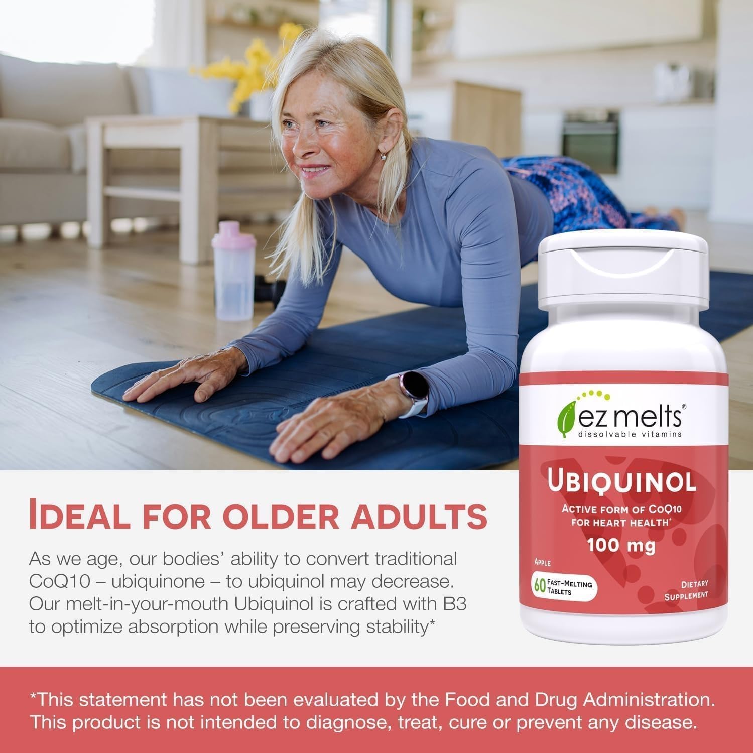 EZ Melts antioxidant protection concept for aging wellness