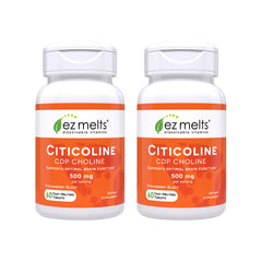 EZ Melts Citicoline tablets dissolve quickly for convenient daily brain support.