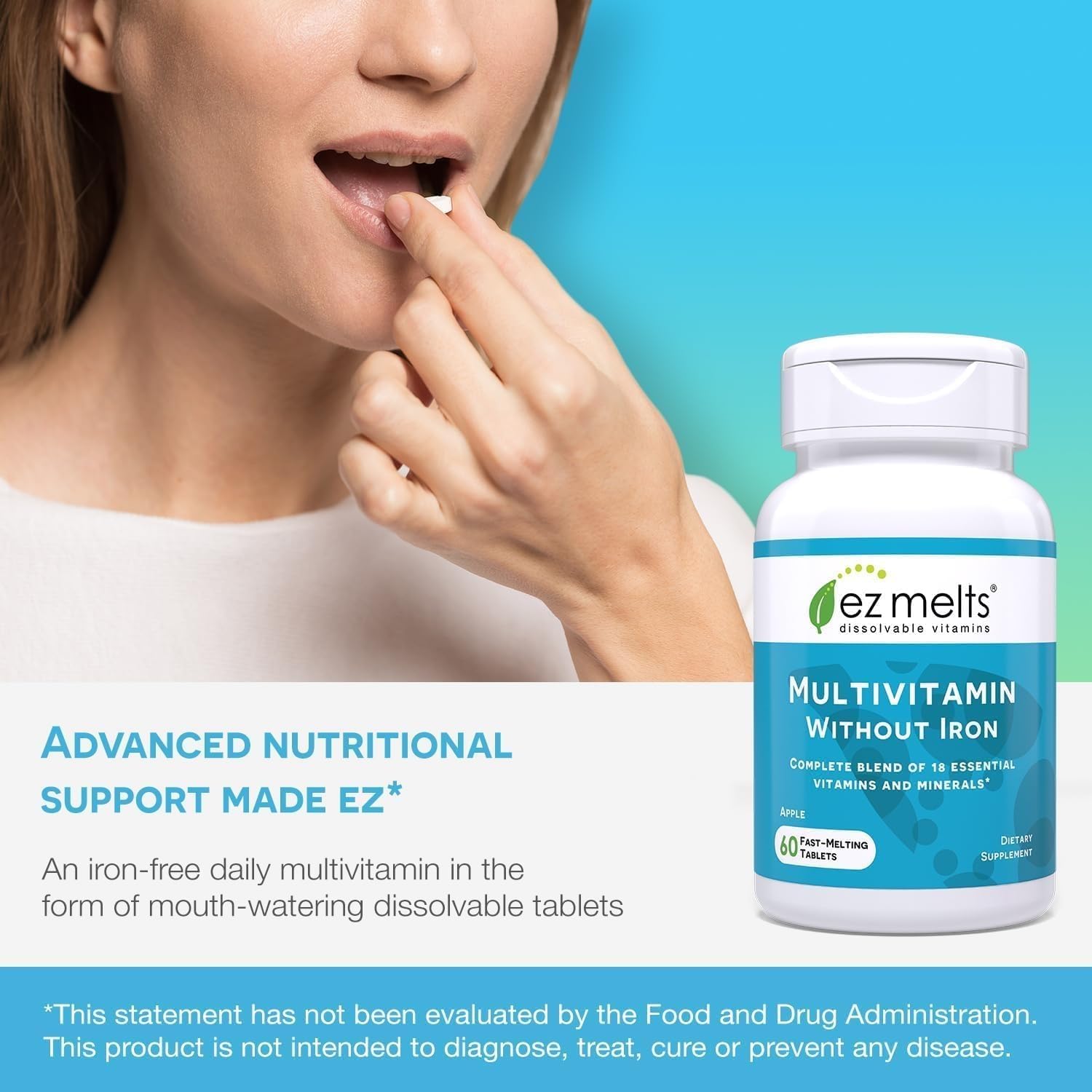 Close-up of EZ Melts for everyday wellness