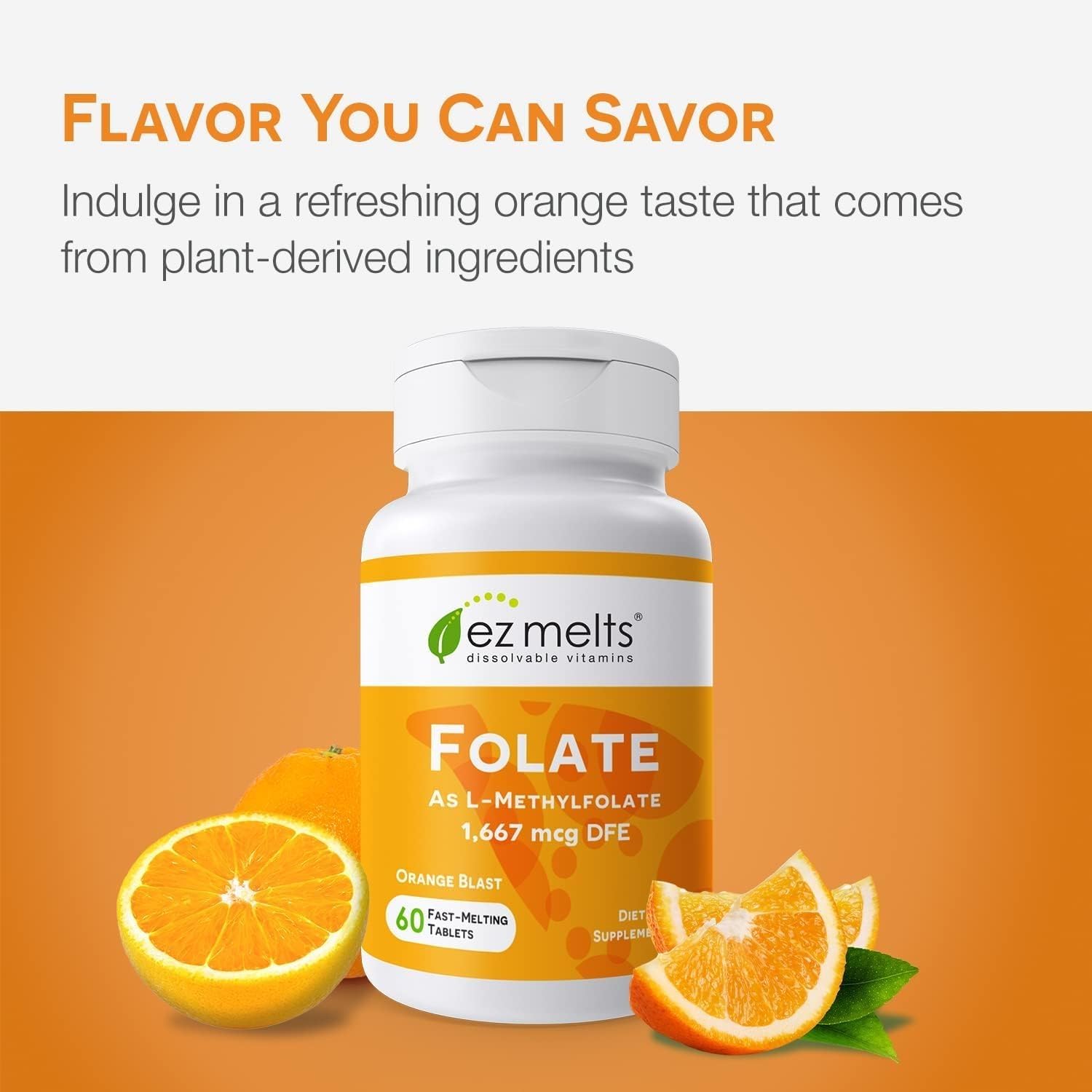 EZ Melts gluten-free, sugar-free formula with no artificial flavors