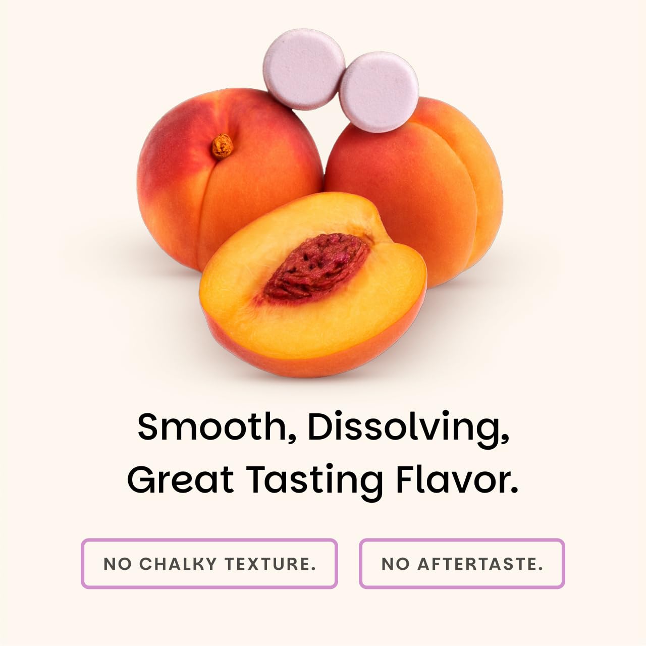 Fast-melting sugar-free tablets offer convenient daily use
