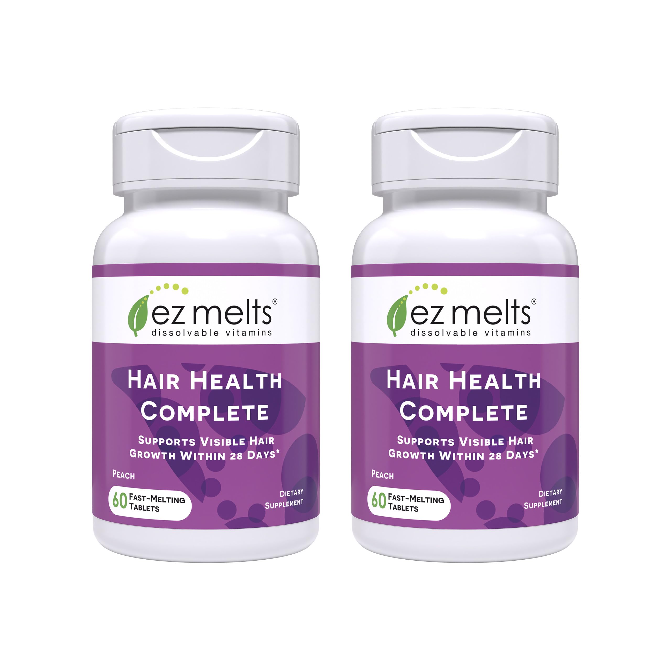 EZ Melts Hair Health Complete tablets dissolving for convenient use