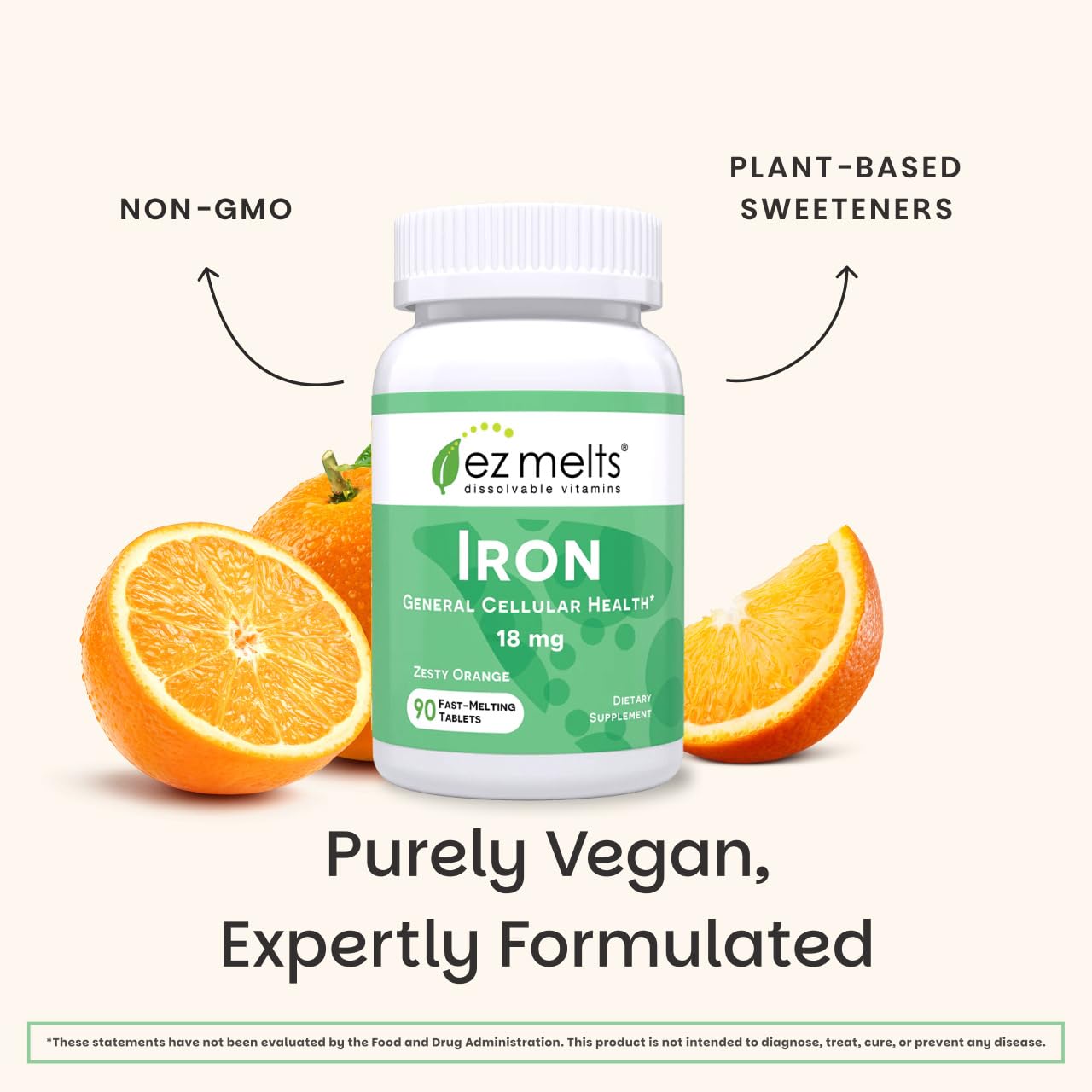 EZ Melts Iron daily energy scene set in a morning routine