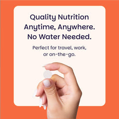 EZ Melts label highlights vegan non-GMO and no artificial flavors.