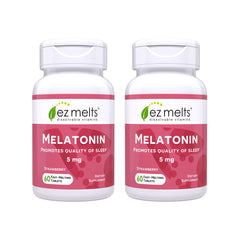 EZ Melts Melatonin dissolving tablet close-up for quick sleep support