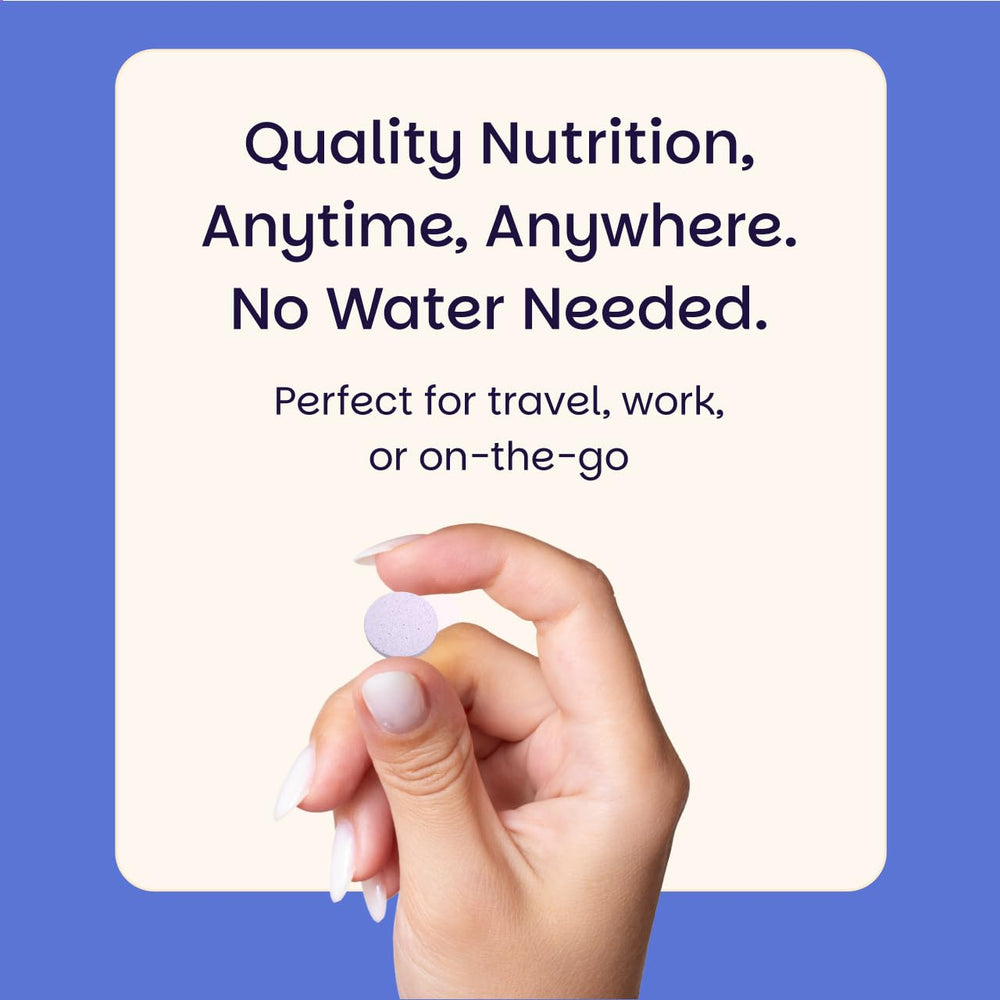 EZ Melts Multivitamin bottle open pour of dissolvable tablets