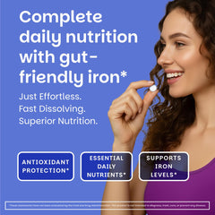 EZ Melts Multivitamin label detail with nutrient information