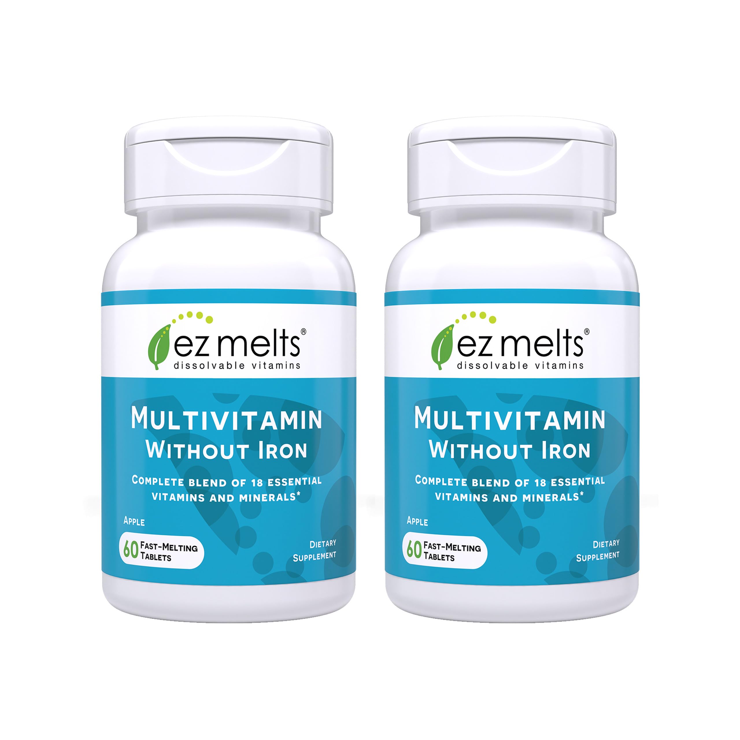 EZ Melts without iron dissolving tablet for easy daily wellness