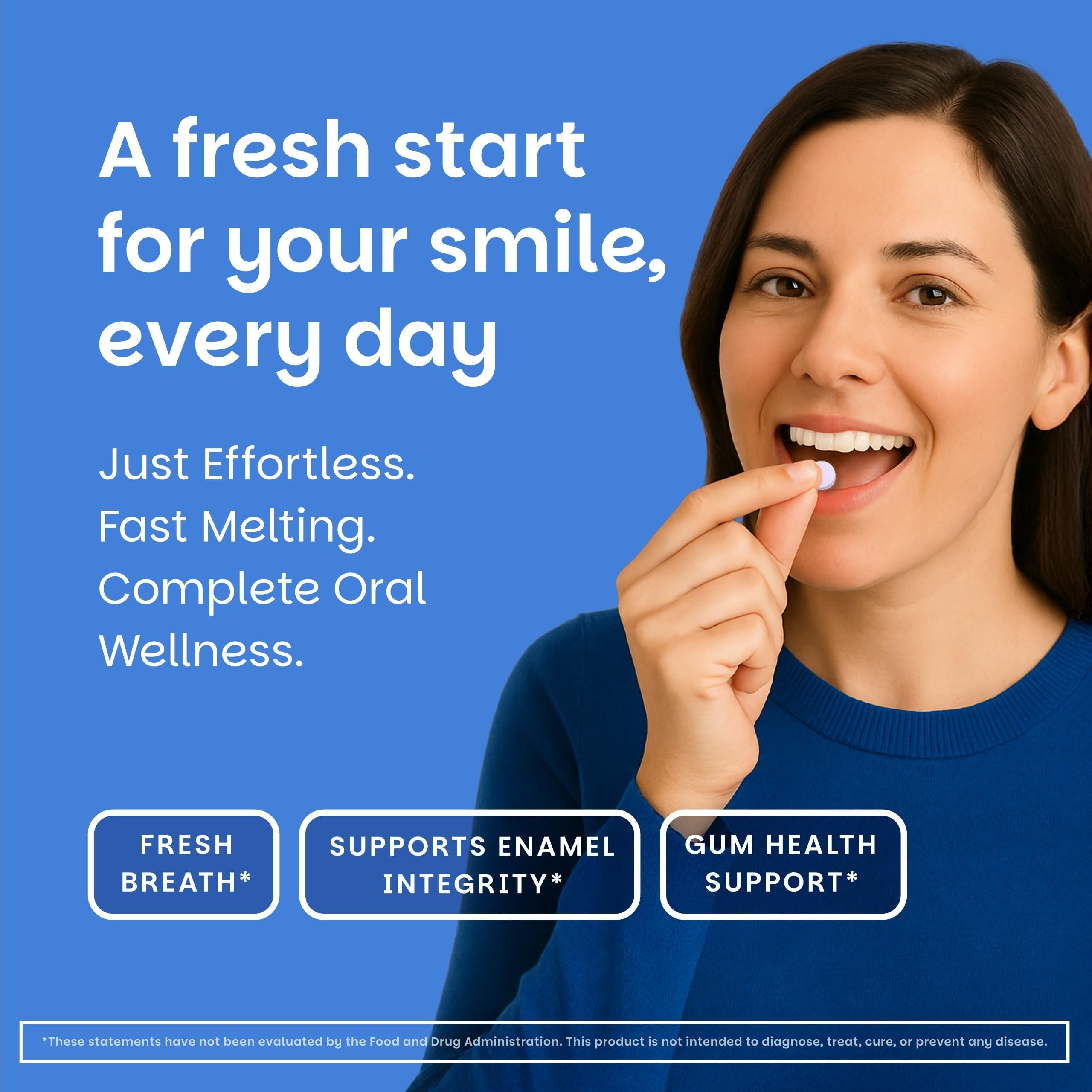 EZ Melts fresh breath support with probiotic blend