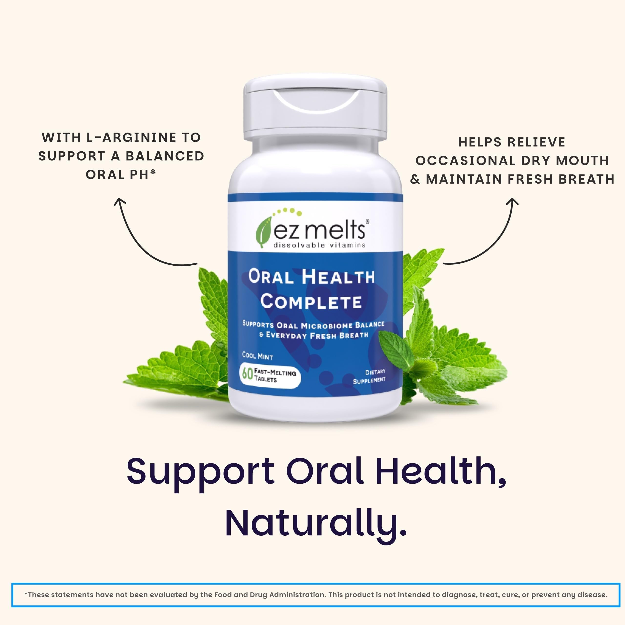 EZ Melts vegan non-GMO formula with no artificial flavors