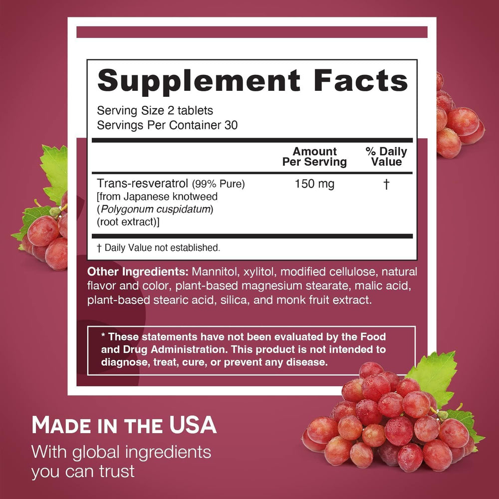 EZ Melts red grape flavor adds tasty ease to daily wellness.