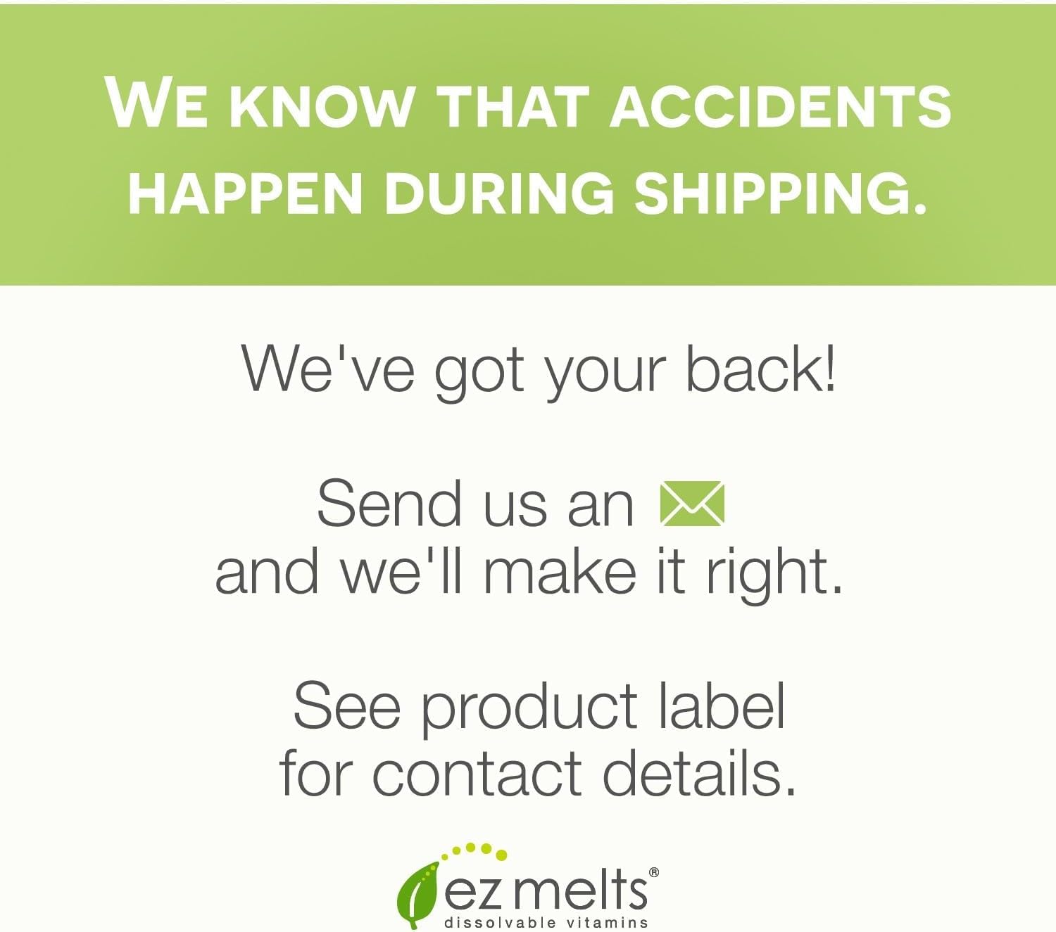 Open package reveals clearly labeled packaging and dosage guidance.