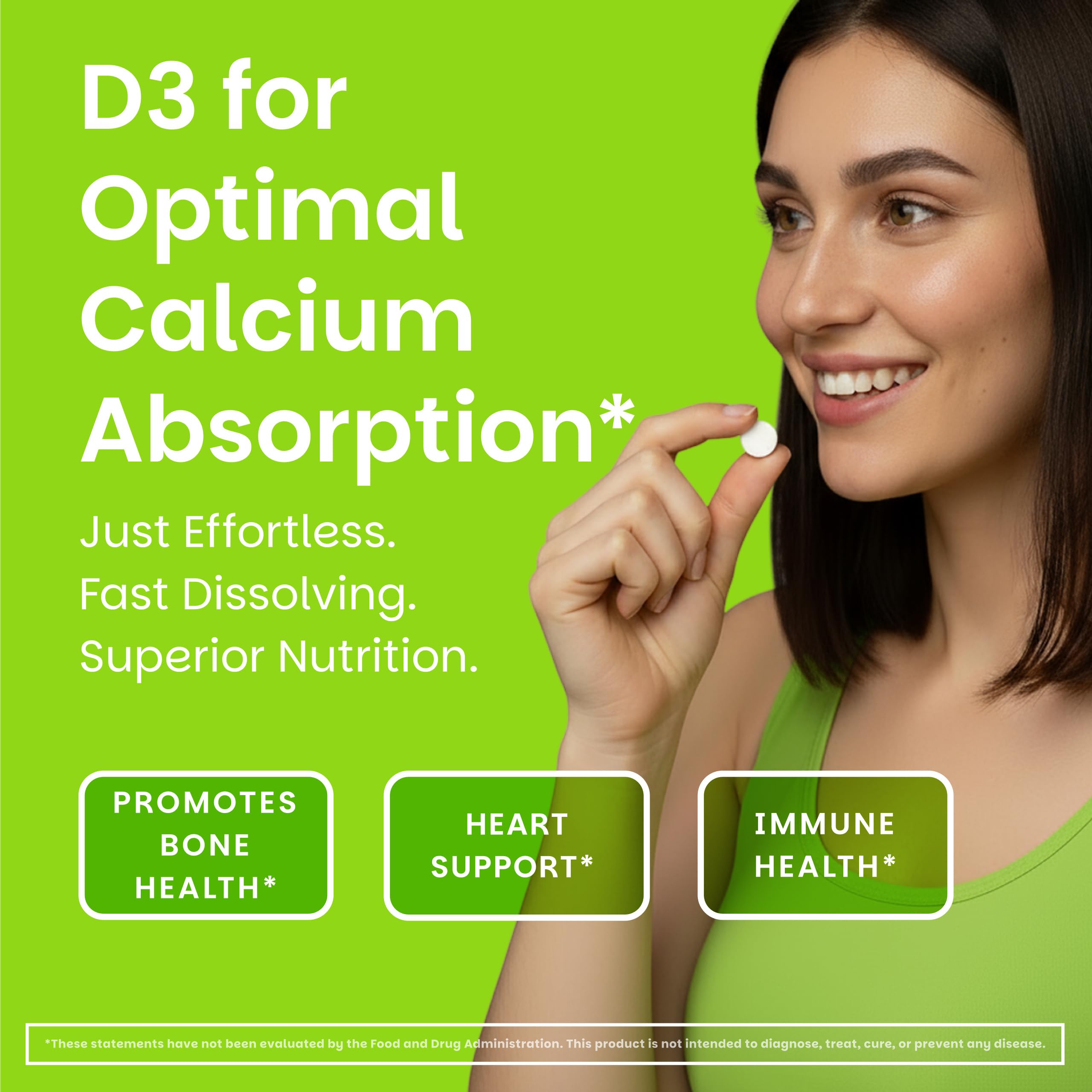 EZ Melts tablet dissolving on tongue for fast absorption