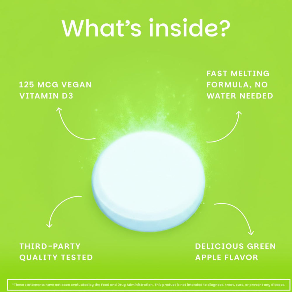 EZ Melts vegan non-GMO bottle on kitchen counter