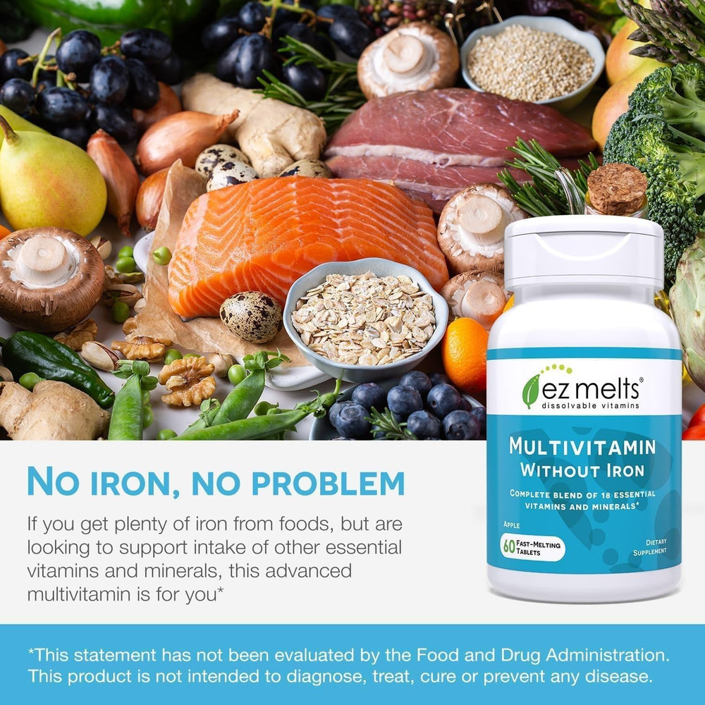 Vegan, non-GMO EZ Melts label for clean nutrition