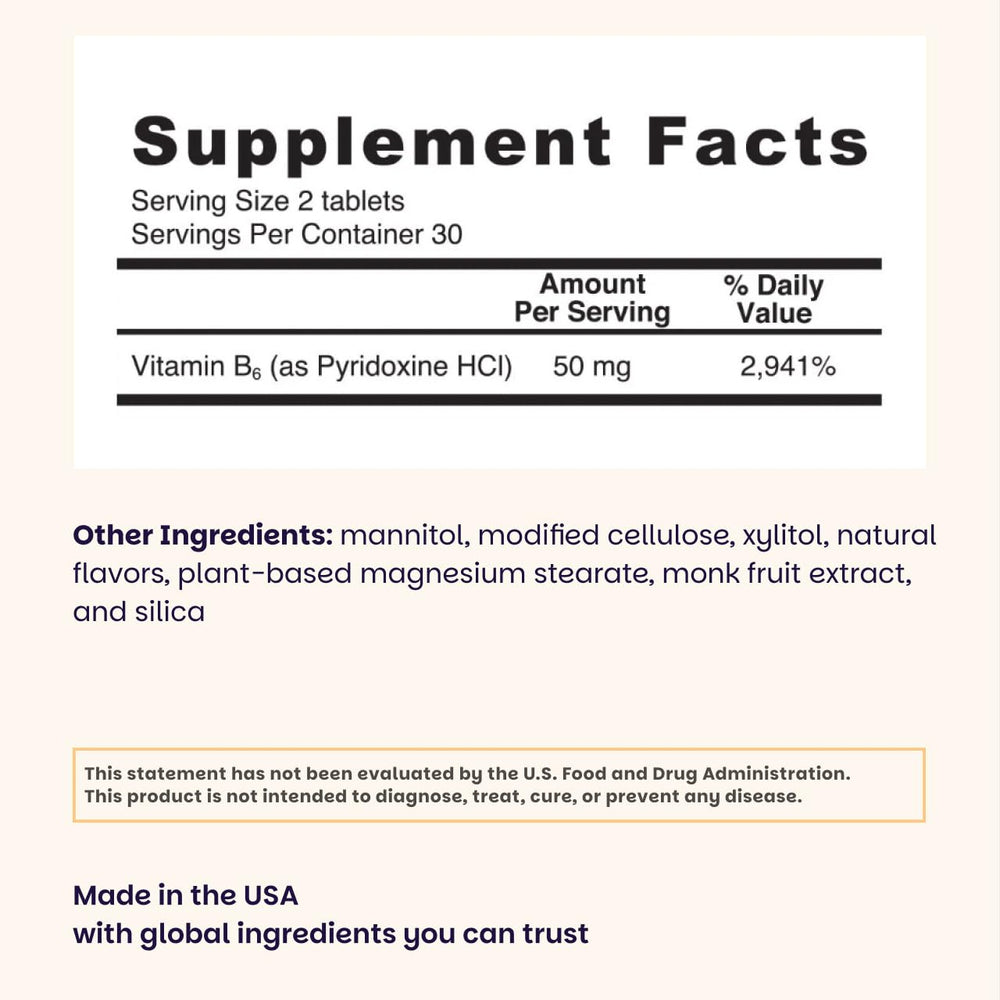 EZ Melts Vitamin B6 dissolving tablet demonstrates fast oral dissolution
