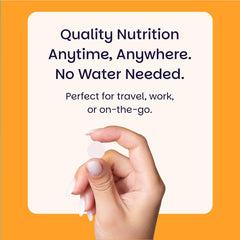 EZ Melts Vitamin B6 orange flavor cue underscores pleasant taste experience