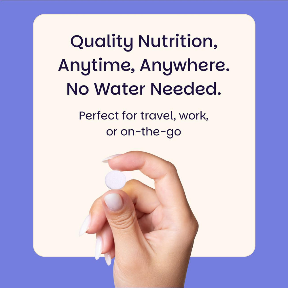 EZ Melts Zinc tablet dissolving rapidly for potential immune and skin benefits