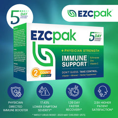 EZC Pak pack of 2 showing convenient immune support packaging.