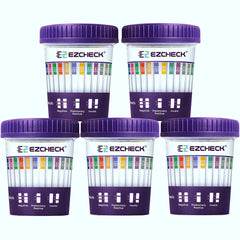 EZCHECK 14-panel test cup front view for at-home screening