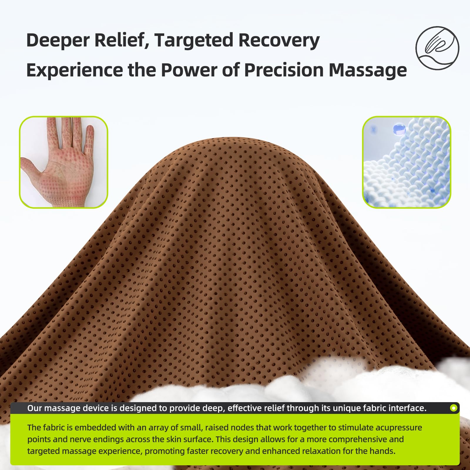 Ezencon cordless hand massager ready for portable use