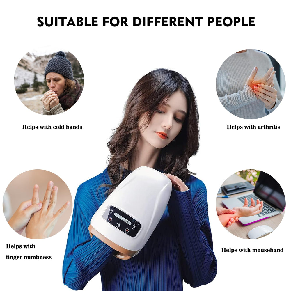 Ezencon massager delivering full-coverage massage across the hands