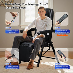 Ezencon massage chair in kneading mode for consistent rhythm