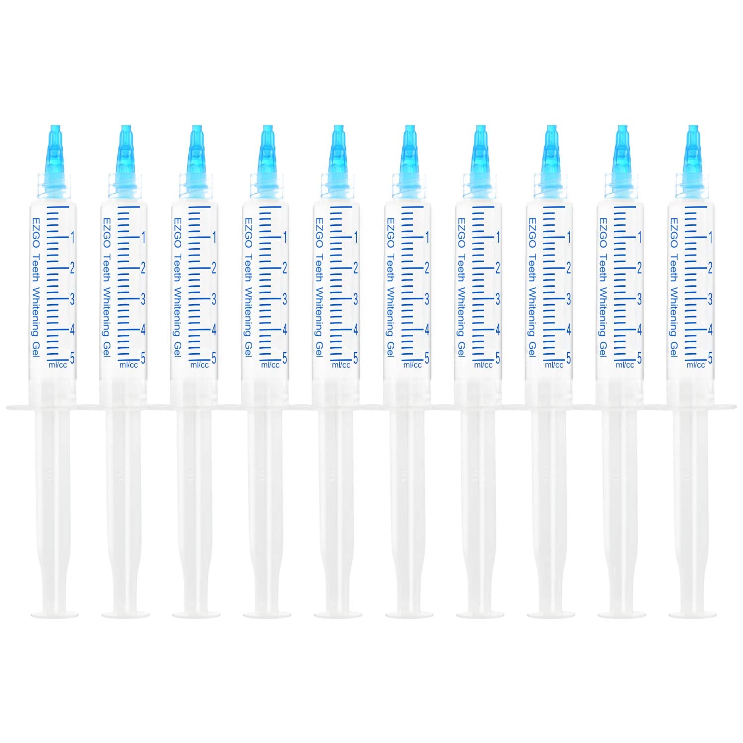 EZGO teeth whitening gel refill 10-pack bottle for at-home whitening.