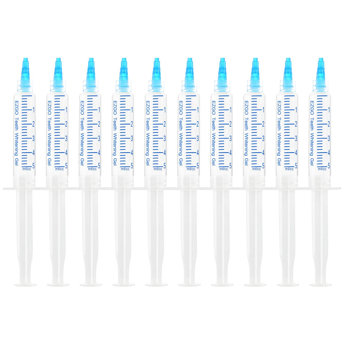 EZGO teeth whitening gel refill 10-pack bottle for at-home whitening.