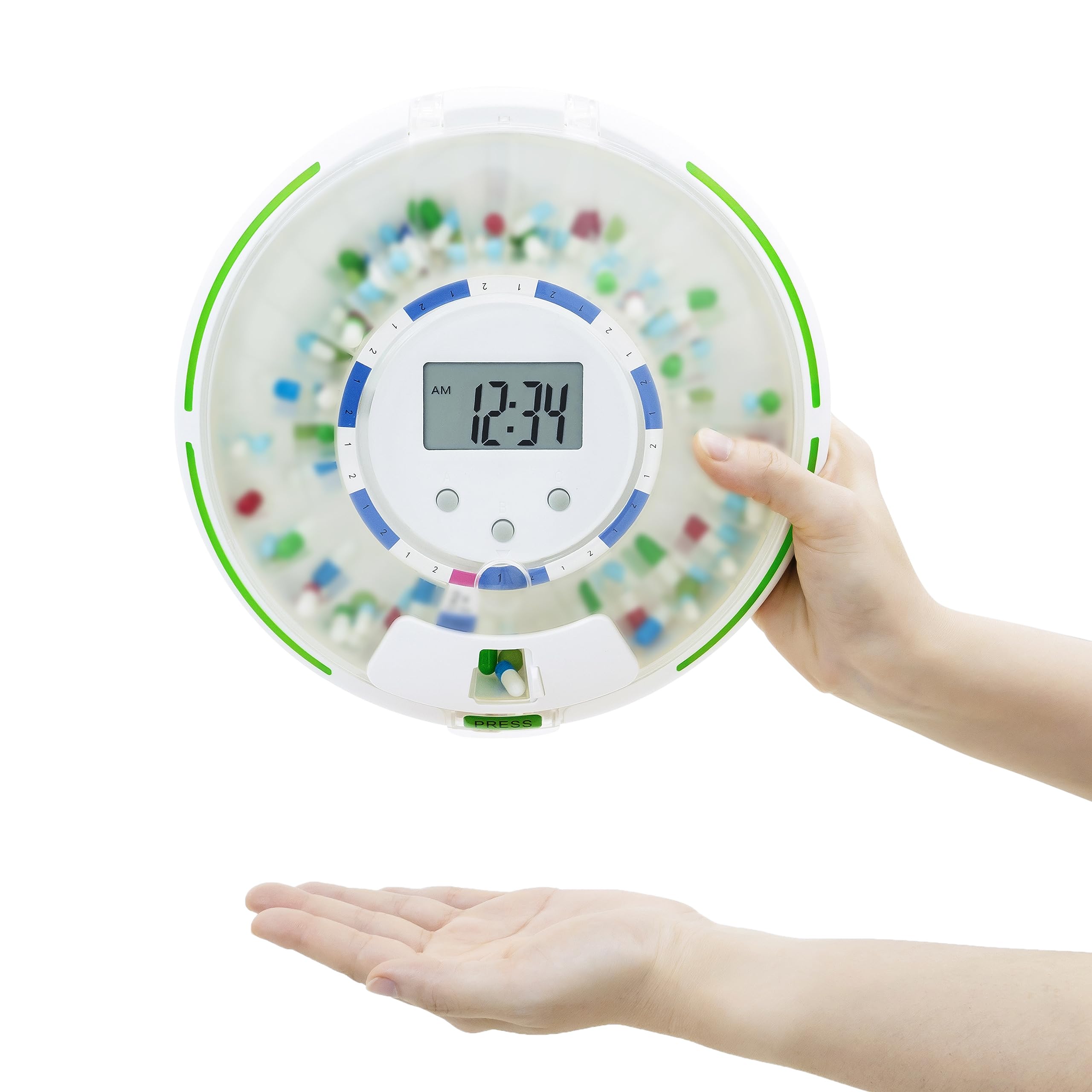 EZILIFE six dosage rings showing customizable schedules for daily med routines