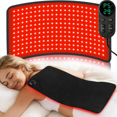 Ezona red-light therapy pad showing full back coverage for whole body use