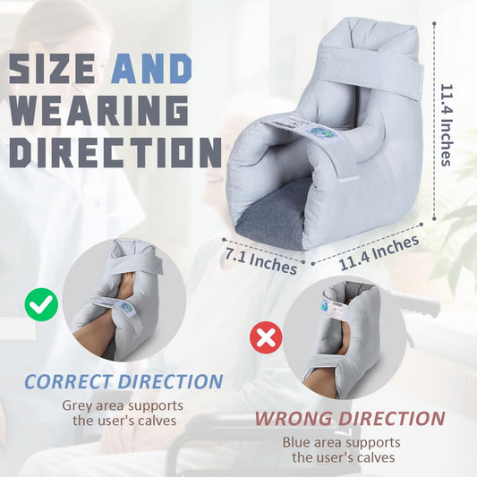 EZSLINGGLIDE heel protector showing adjustable straps for secure, customized fit