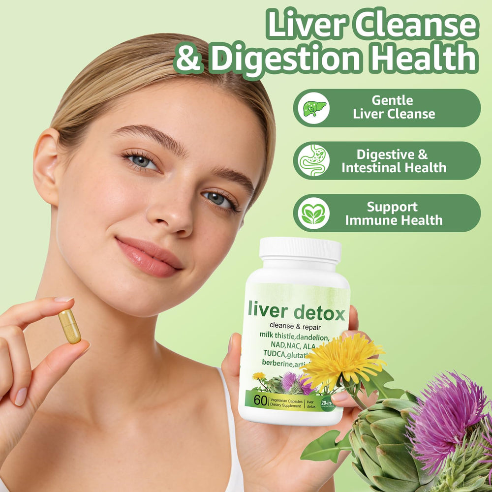 EZTZMCN Liver Detox bottle label close-up