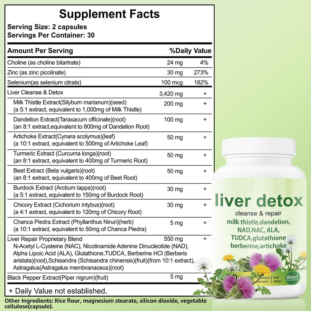 EZTZMCN Liver Detox for digestive balance and overall wellness