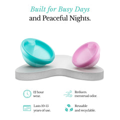 EzyFlow Ezy Disc medical-grade silicone for skin-safe comfort.