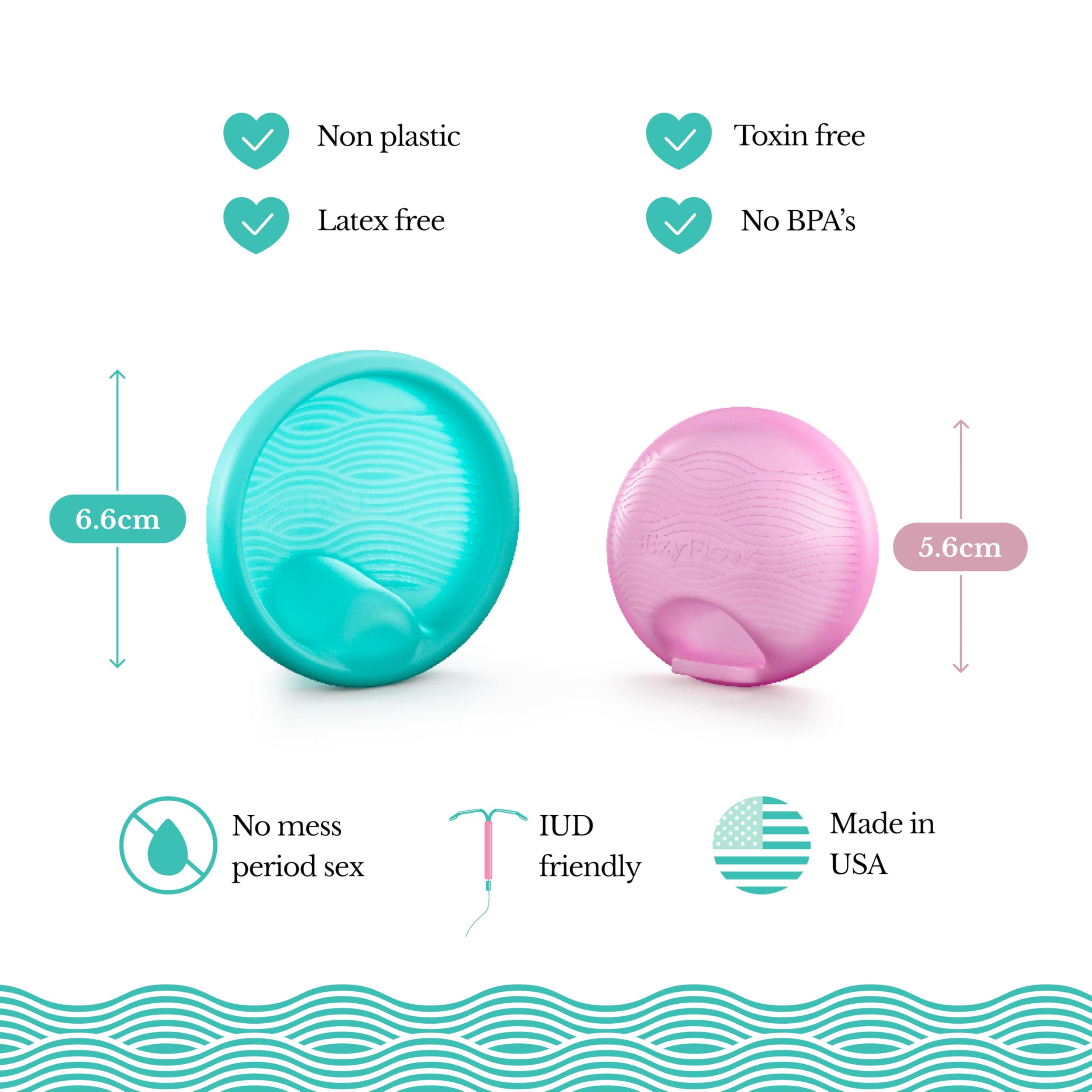 EzyFlow Ezy Disc worn for all-day comfort and discreet wear.
