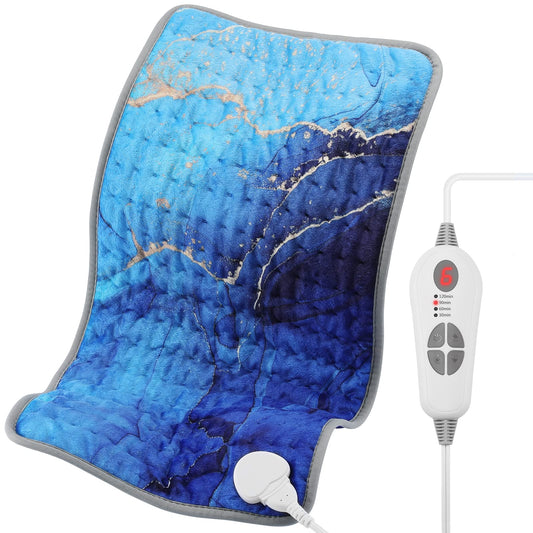 Fabludo Ocean heating pad front view for targeted back and shoulder warmth.