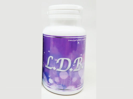 Fabskinhouse LDB estrogen bottle front view with herbal formula for potential skin support