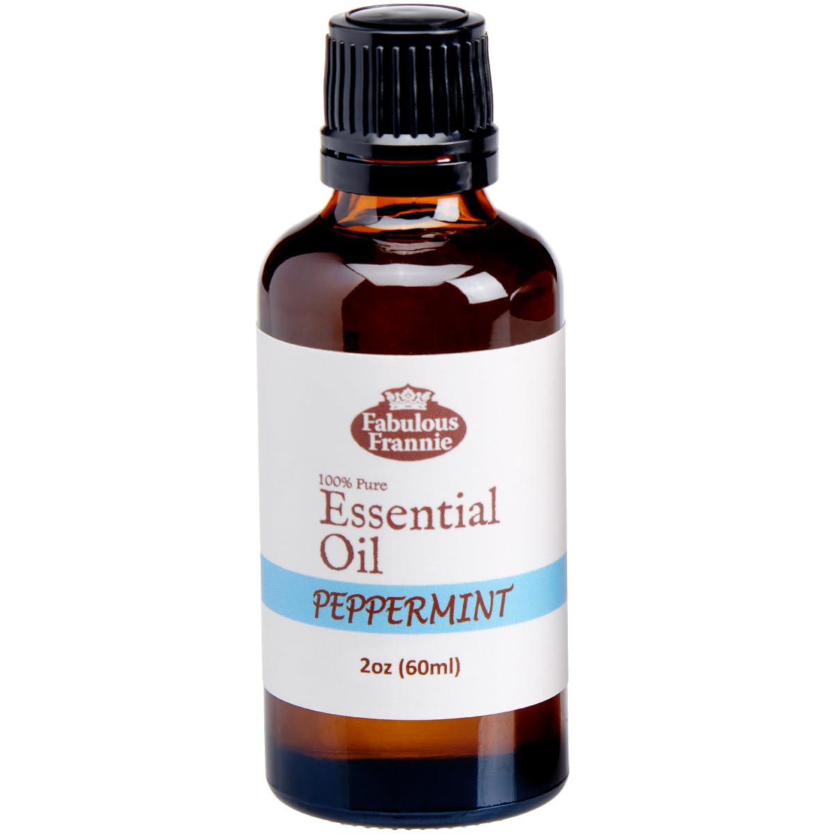 Fabulous Frannie Peppermint essential oil bottle cap for precise dispensing.