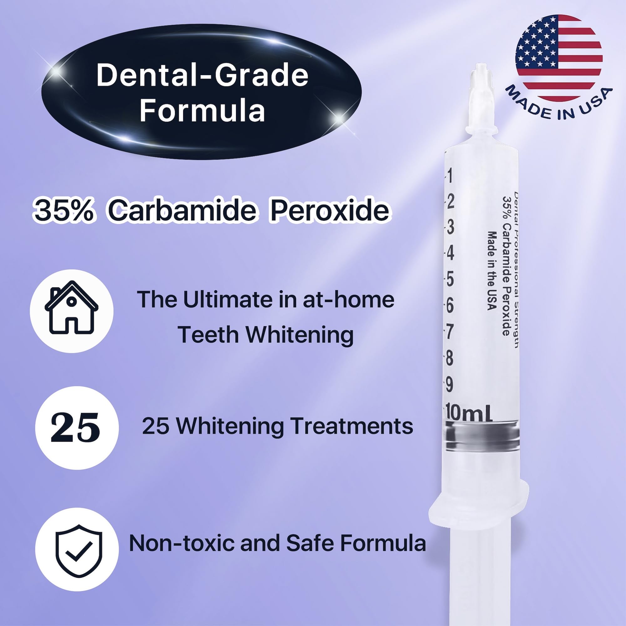 Fabulshine whitening gel tube ready for at-home whitening sessions.