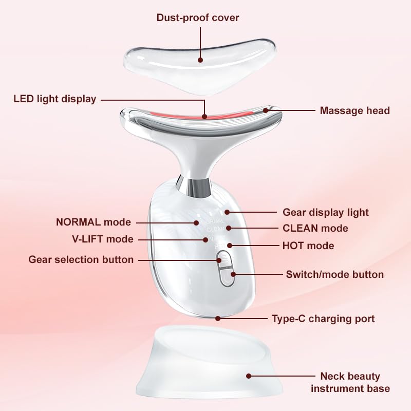 Face Sculpting Tool neck massage to reduce tension and puffiness.