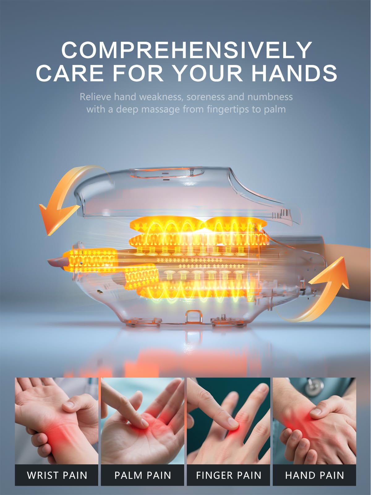 FadFun airbag zones at the wrist provide targeted compression