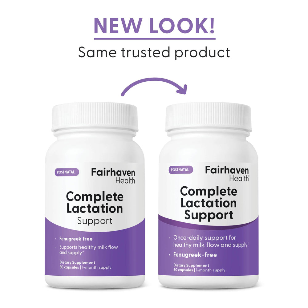 Breastfeeding moment with Fairhaven Health Complete Lactation Support conveys comfort