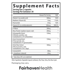 Fairhaven Health CountBoost bottle highlighting Ashwagandha and Maca for reproductive wellness