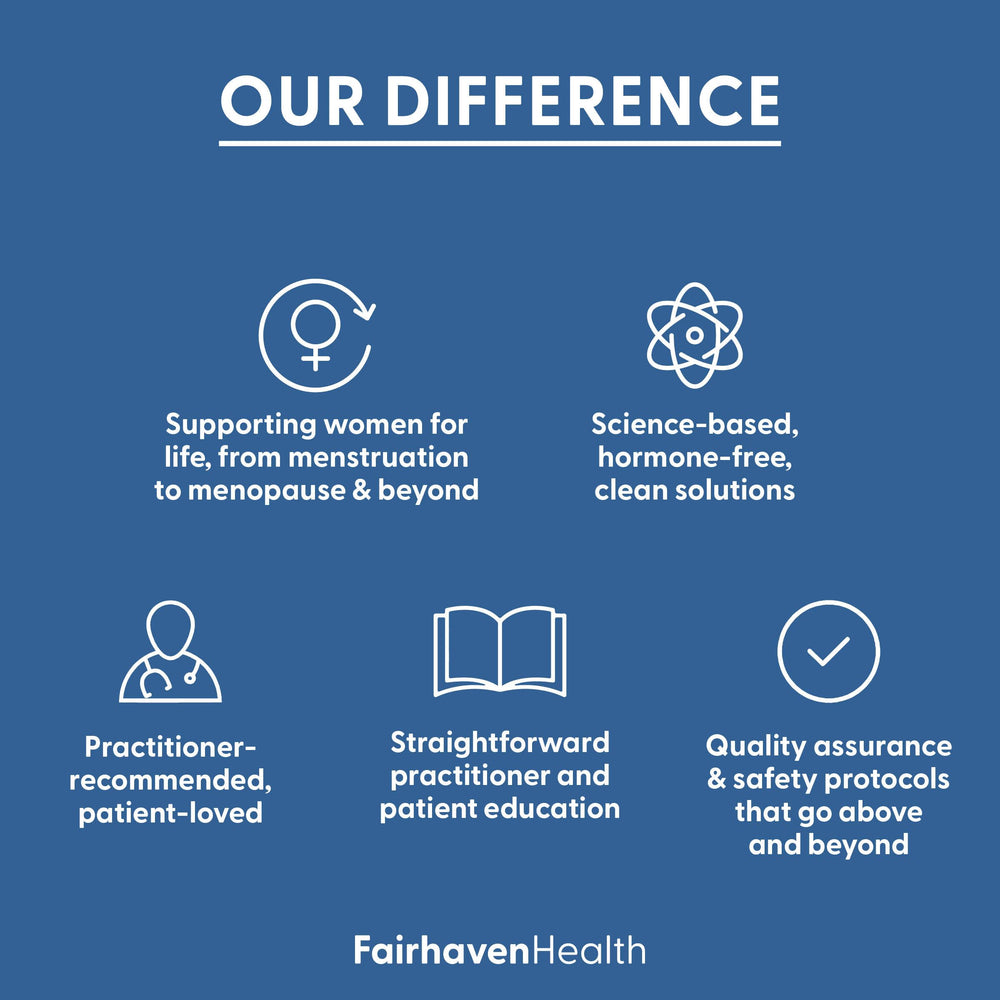 Fairhaven Health FertilAid MotilityBoost back label with usage tips.