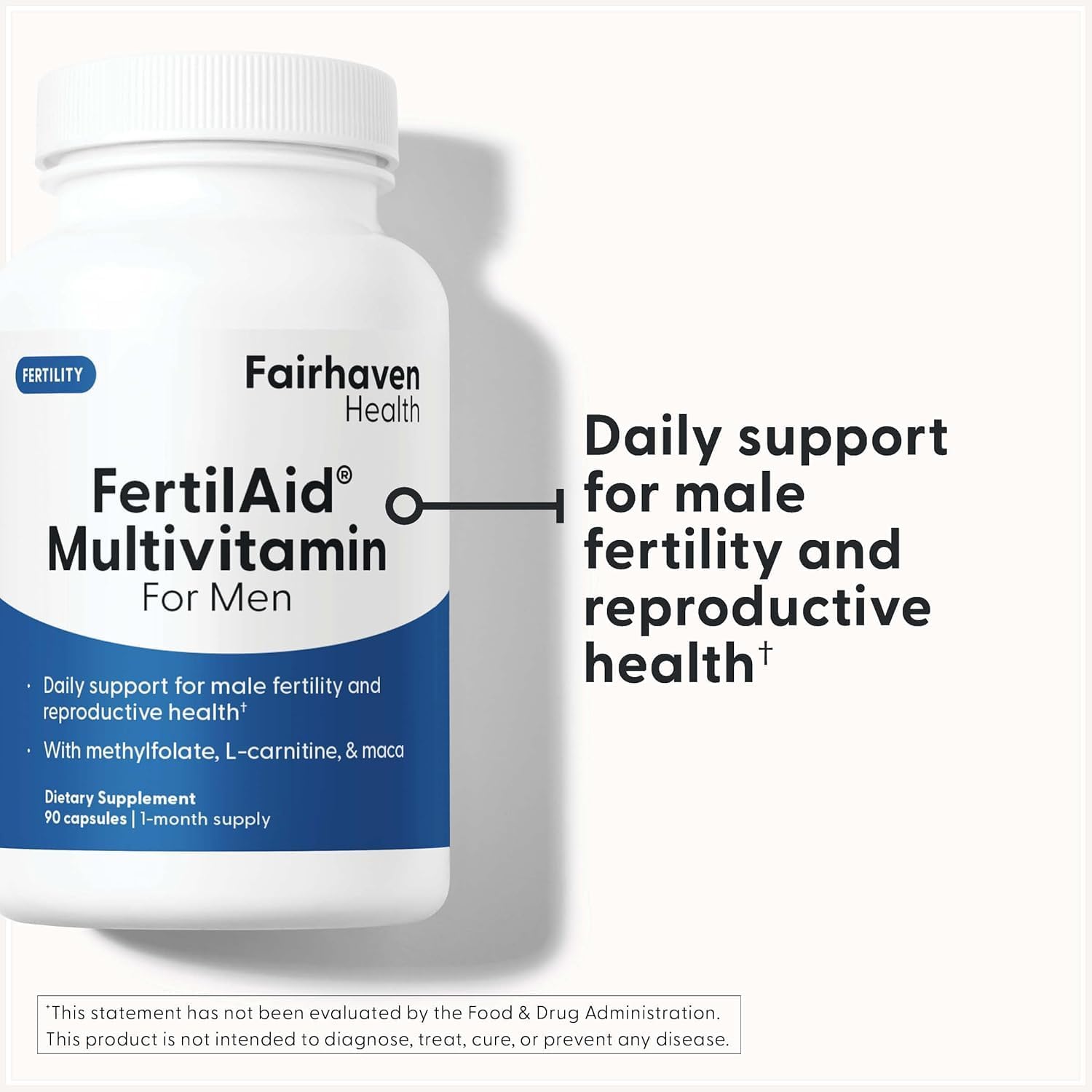 Fairhaven Health FertilAid CountBoost blister pack with daily capsules.