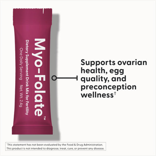 Fairhaven Health Folate and Myo-Inositol box with packets for on the go use