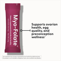 Fairhaven Health Folate and Myo-Inositol box with packets for on the go use