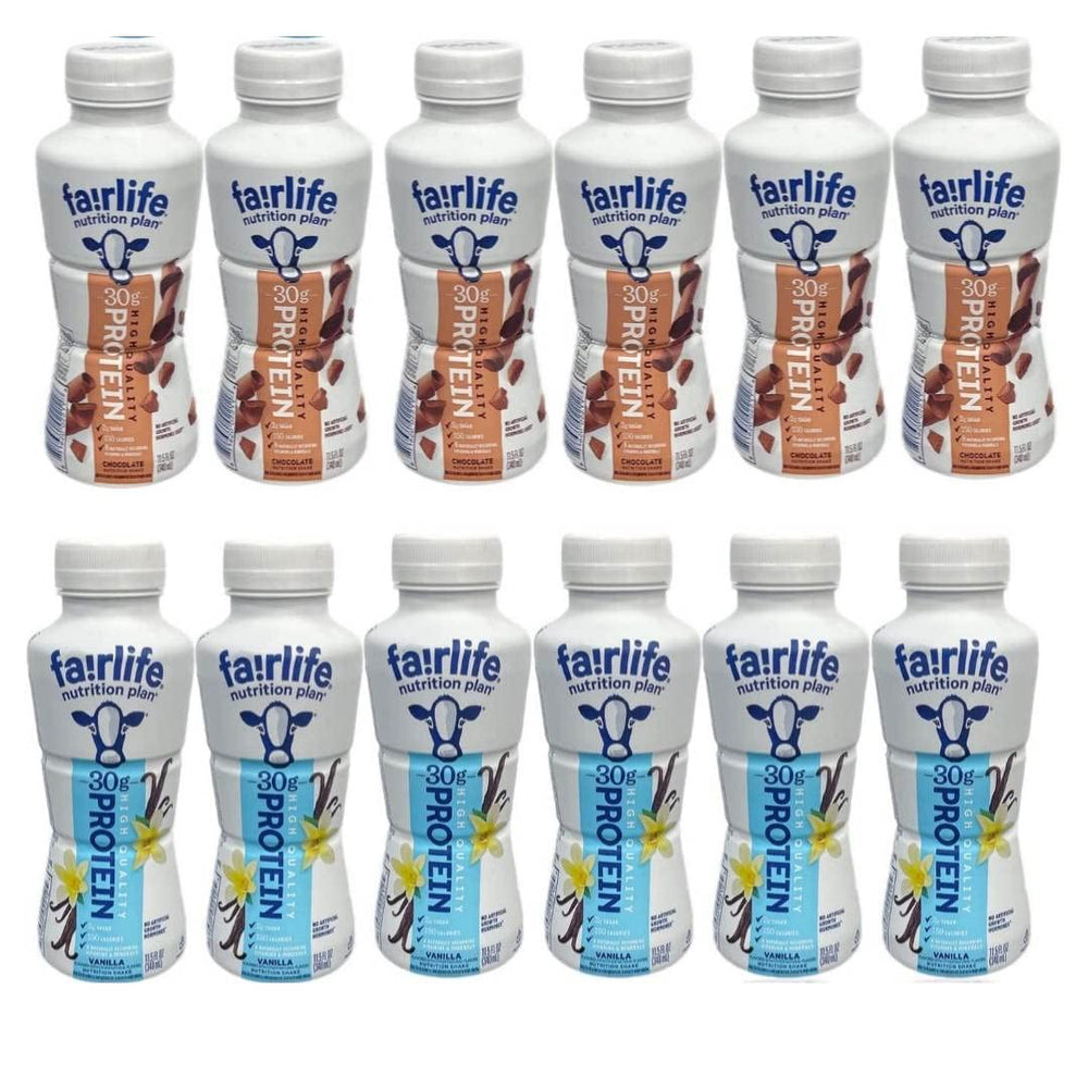 Fairlife Nutrition Plan vanilla bottle shot for high-protein, on‑the‑go nutrition.